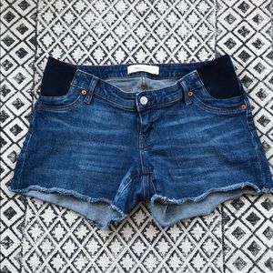 Gap maternity jean shorts